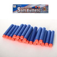 Пульки м’які-присоски, 20 шт., 28x15x1 см