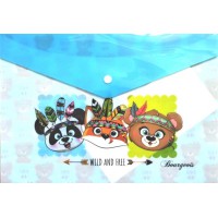 Папка-конверт на кнопці, А4+, P0101