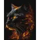 Картина за номерами Вогняна краса з фарбами металік extra 40×50 см КНО6516