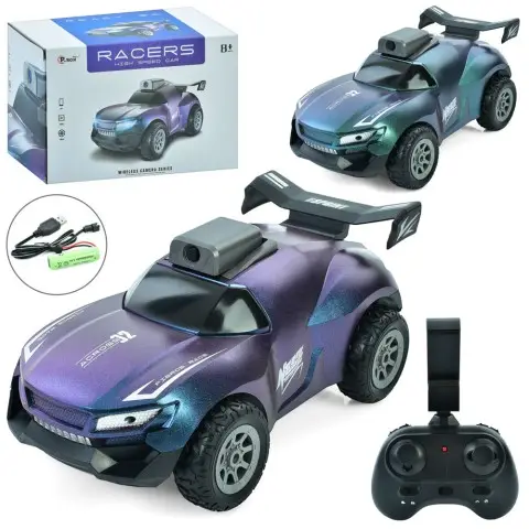 Машина на радіокеруванні 2,4G 19 см камера світло гумові колеса USB (в асортименті) 648