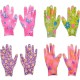 Рукавички прогумовані жіночі з малюнком, 12 пар