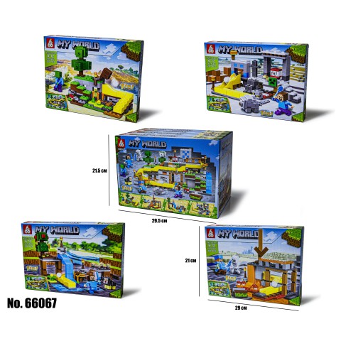 Конструктор Minecraft 201 деталь (В асортименті) 66067