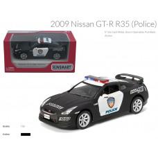 Машина металл "KINSMART" "Nissan GT-R (R-35) Police", в кор. 16*8,5*7,5см