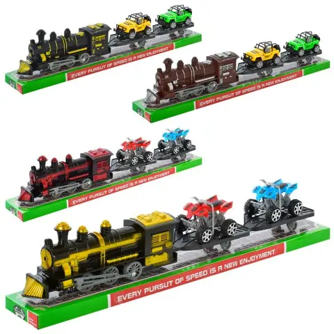 Набір з транспортом, локомотив, машинка, 2 шт. (В асортименті)