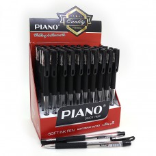 Ручка масло грип "Piano" черная 50шт в упаковке 350PT-BK
