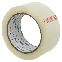 Стрічка клейка пакувальна, 48 мм х 90 м х 45 мкм, прозора