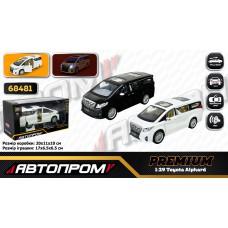 Машина мет. АВТОПРОМ,1:29 Toyota Alphard,батар, світ.,звук,відкр..двері, кор. 20*11*10см /48-2/
