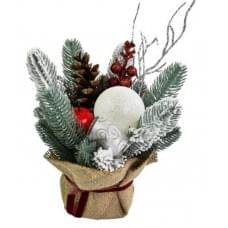 Композиція новорічна 20х26см КН12