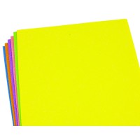 Фоаміран EVA 1,7 мм мікс флуоресцентний глітер А4 6 листів 17F-MIX