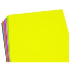 Фоамиран EVA 1.7±0.1MM "МИКС" Fluorescent Glitter HQ A4 (21X29.7CM) 6лист./п./этик.