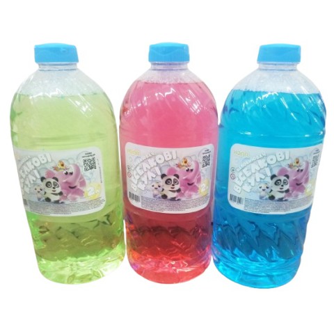 Мильні бульбашки Веселкові кулі, кольоровий наповнювач, 2 л, Нола