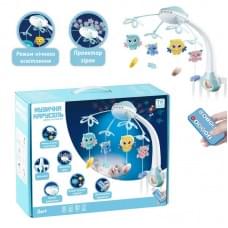 Карусель музыкальная “TK Group” ГОЛУБАЯ, 4 подвески, пульт 44753