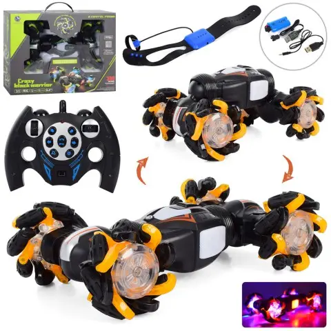 Р/К машинка 2,4G акумулятор 30 см світло музика трансформ колеса керування жестами (в асортименті) YL-73