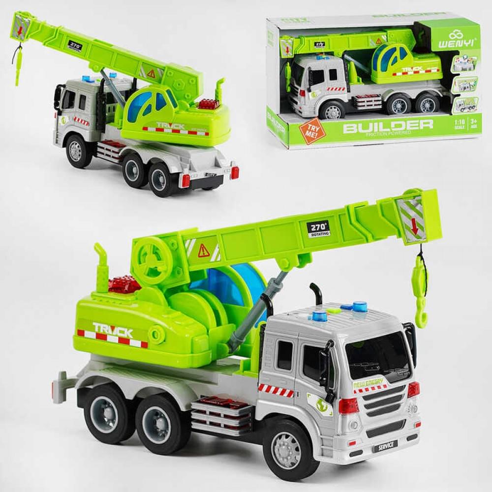 Спецтехніка "Евакуатор", світло, звук, 4 активні кнопки, рухоме нависне обладнання, у кор. /24/