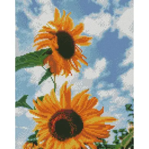 Набір для творчості алмазна картина Соняшники в небі Strateg HX493, 30x40 см
