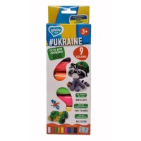 Набір для ліплення з тістом, 9 кольорів Ukraine, TM Lovin