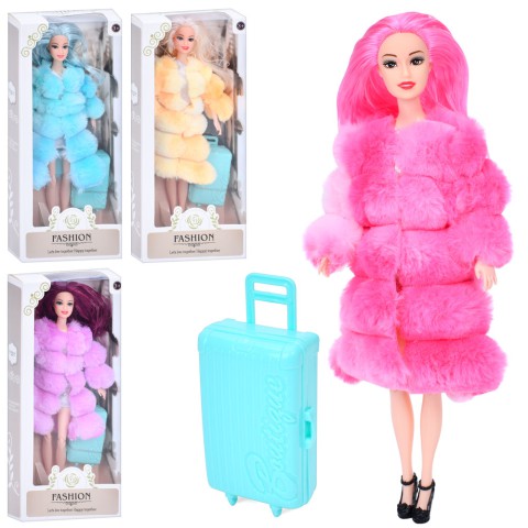 Лялька 29 см шарнірна валіза (в асортименті) 2605C