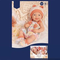 Пупс 31 см в’язаний знімний одяг змінний одяг 8813-6