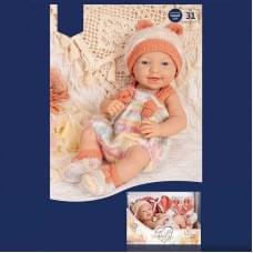 Пупс висота 31 см, в’язаний знімний одяг, змінний одяг, в кор. /24-2/