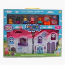 Будиночок 2 види, фігурки героїв, меблі, звук, підсвічування, наліпки, в кор. /30-2/ Будиночок 2 види, фігурки героїв, меблі, звук, підсвічування, наліпки, в кор. /30-2/