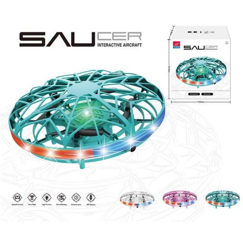 Літаючий НЛО, підсвічування, уникає перешкод, USB-кабель (В асортименті)