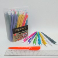 Ручка масляна автоматична Piano, синя, 60 шт., 1161-C-PT