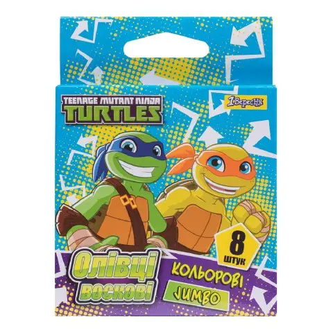 Олівці воскові jumbo, 8 кольорів