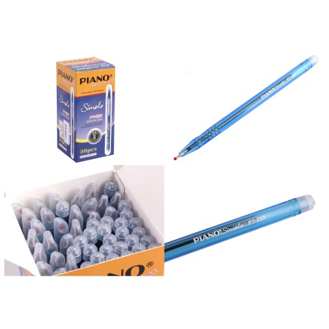Ручка масляна Piano Simple, синя, 50 шт., 1155PT_BL