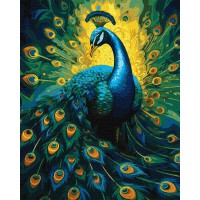 Картина за номерами Витончений павич 40×50 см КНО6578