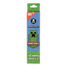 Карандаши цветные Yes Minecraft Creeper, 6 цветов