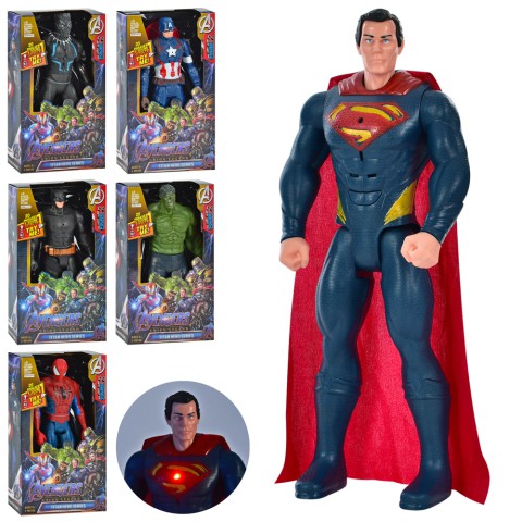 Супергерой Месники, 29 см, рухливі руки і ноги, музичні світлові ефекти, DY-H5826-32