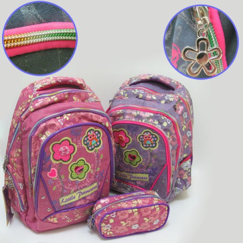 Рюкзак молодіжний Little Princess, 44x30x15 см, із пеналом (В асортименті)
