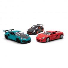 Модель легкова PORSCHE COLLECTION 5" KT5453W метал.інерц.відкр.дв.3в.4кол.кор./96/
