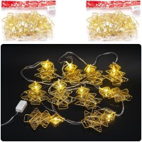 Гірлянда електрична LED Ялинка золото, 10 шт, 2 м