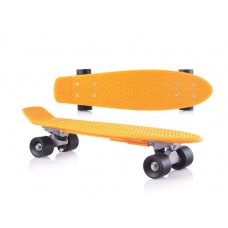Скейт дитячий помаранчевий в п/е світлові ефекти, pvc колеса, фламінго
