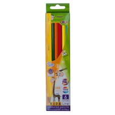 Кольорові олівці, 6 кол, kids line по 2 упаковки zb. 2413