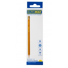 Олівець графітовий professional b, жовтий, без резинки, 12шт. У коробці