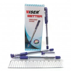 Ручка масляна wiser "better" 0,7 мм з грипом фіолет 12 шт.(в упаковці)