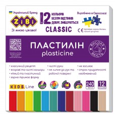 Пластилін 12 кольорів, zb. 6233