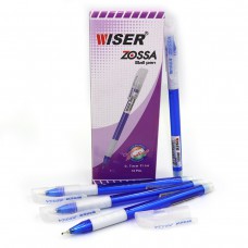 Ручка масляна wiser "zossa" 0,7 мм з грипом синя 12 шт.(в упаковці)