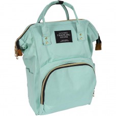 Сумка-рюкзак для мам та тап mom's bag м'ятний з термо-кишенями, 20 л, 021-208/8, 41*21*27 см