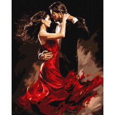 Картина за номерами "танго кохання" 40х50см кно8317