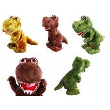 М'яка інтерактивна іграшка динозавр, англ музика, повтор голосу, 3 кольори 28*25 см