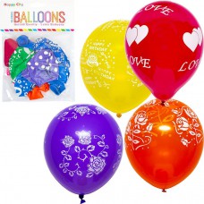 Набір кульок "кольоровий з малюнком 8шт" 2, 8гр 26-2