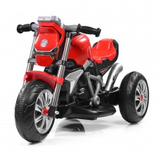 Мотоцикл 1 мотор 25w, акум. 6v5a, 3 колеса, mp3, usb, sd, музика, світло, червоний