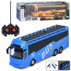 Автобус р/к, акум, 30см, 1:24, світло, гумові колеса,USBзарядне, 2 кольори, в кор-ці, 43-13-10см /12/