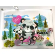 Папка с пластиковой застежкой, А4+, 32.5x24.5x3 см, 180 мкм, P0038