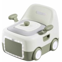 Горщик дитячий Bimbo, зелений, м’яке сидіння, підсвічування