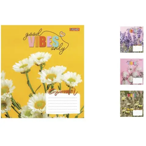 Зошити учнівські 18 аркушів клітинка. 1В Vibes, 25 шт. в упаковці