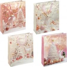 Подарунковий пакет "Новий Рік" 32х44х11см, набір з 4-х штук 2580-3(123379)